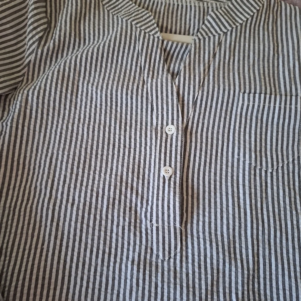 Striped Button-Up Shirt - Picture 12 of 16
